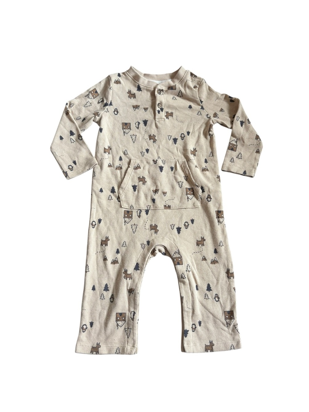 3/$25 Joe fresh 18-24m baby one piece ribbed waffle jumpsuit